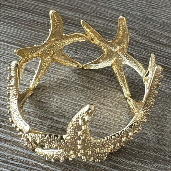 Summery Starfish bracelet A422 - Picture 3 of 4